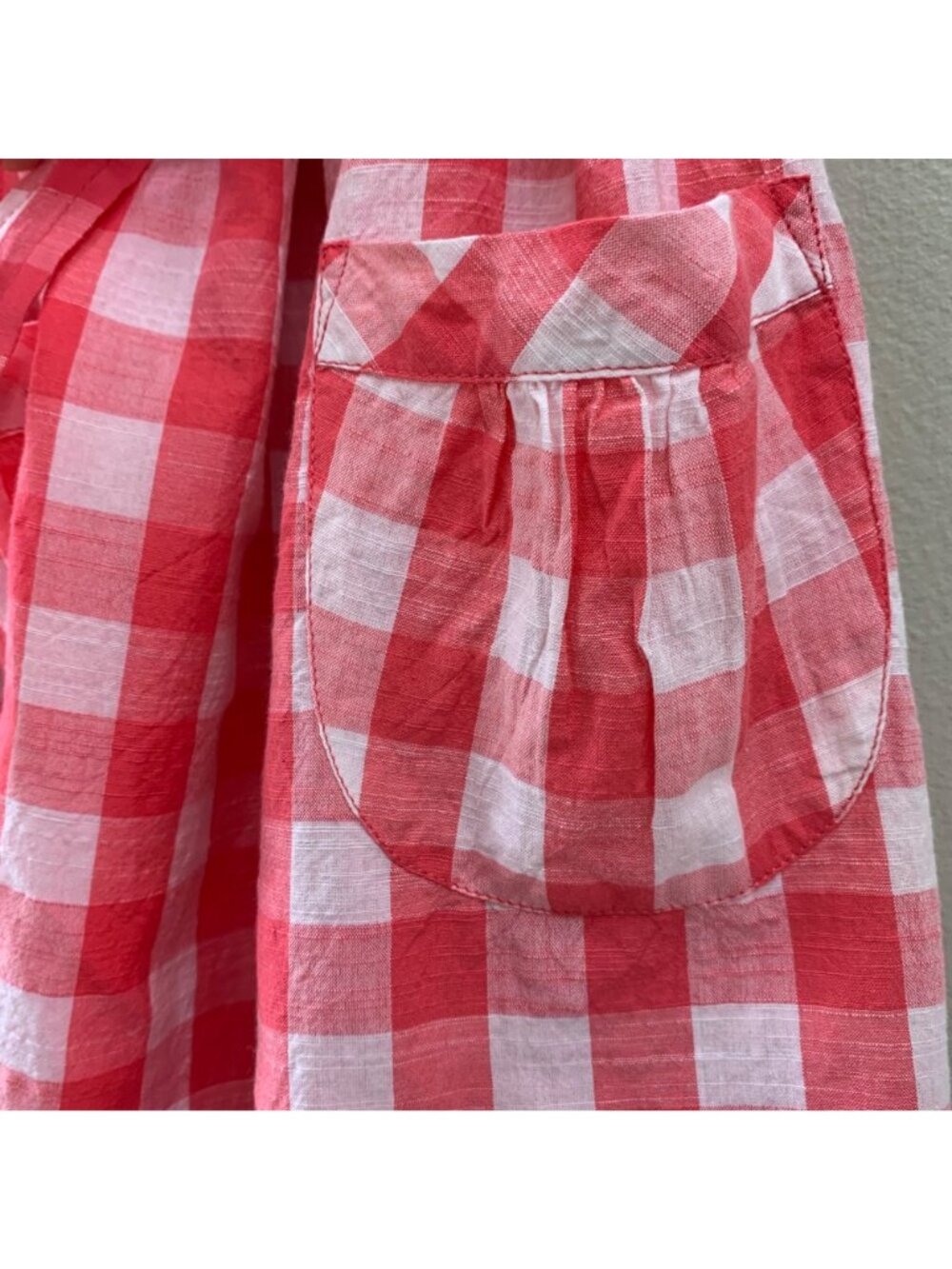 COUNTRY ROAD Red Gingham Sundress Girls 5 NWT Checks Ruffles Picnic Summer NEW - Picture 6 of 10